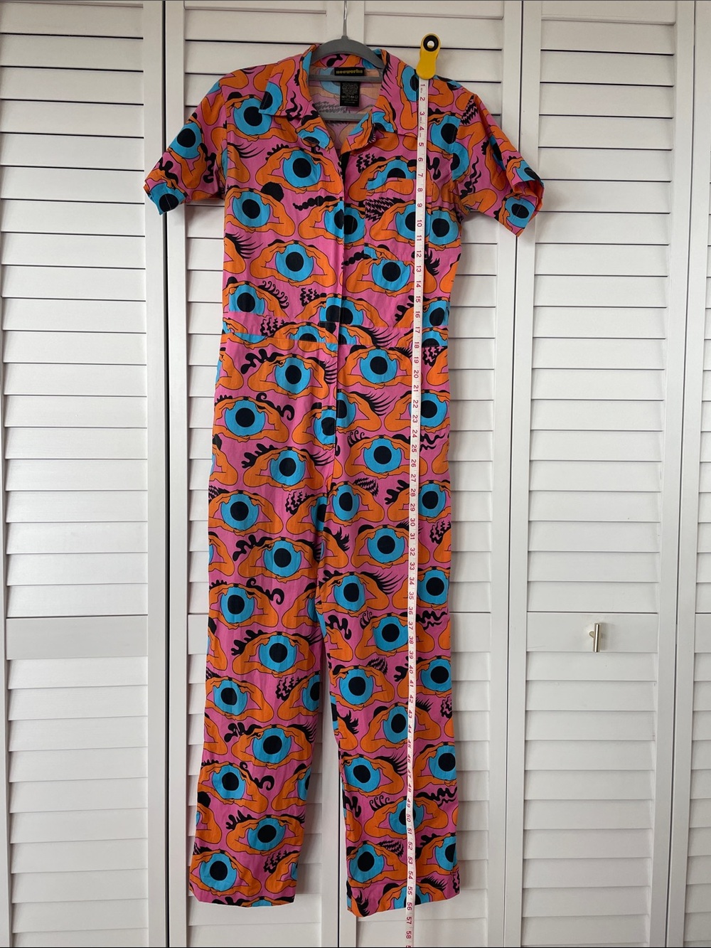Psychedelic Eyes Short sleeve coveralls